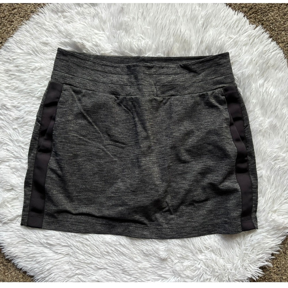 Athleta Gray Active Skort Skirt Womens Medium Pockets Athletic Tennis Golf